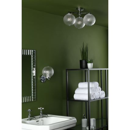 Där Lighting WAY0750 - Vonios sieninis šviestuvas WAYNE 1xG9/3W/230V IP44 chromas
