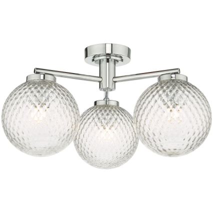 Där Lighting WAY5350 - Paviršinis vonios šviestuvas WAYNE 3xG9/3W/230V IP44 blizgus chromas
