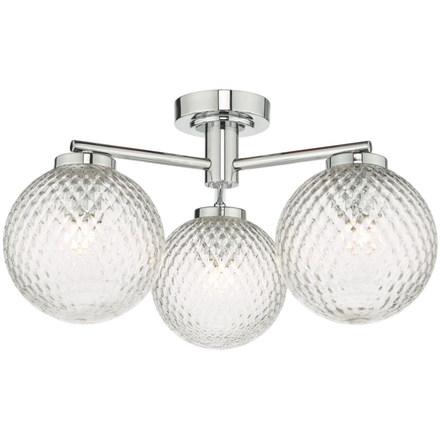 Där Lighting WAY5350 - Paviršinis vonios šviestuvas WAYNE 3xG9/3W/230V IP44 blizgus chromas