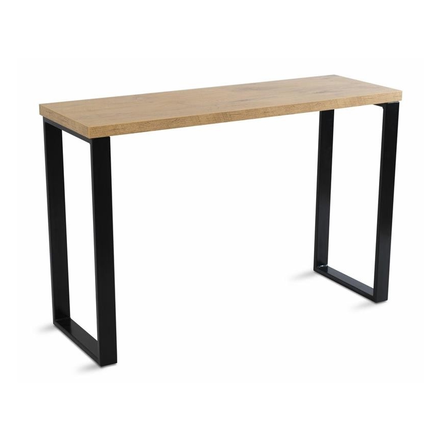 Darbo stalas BLAT 120x40 cm juodas/rudas