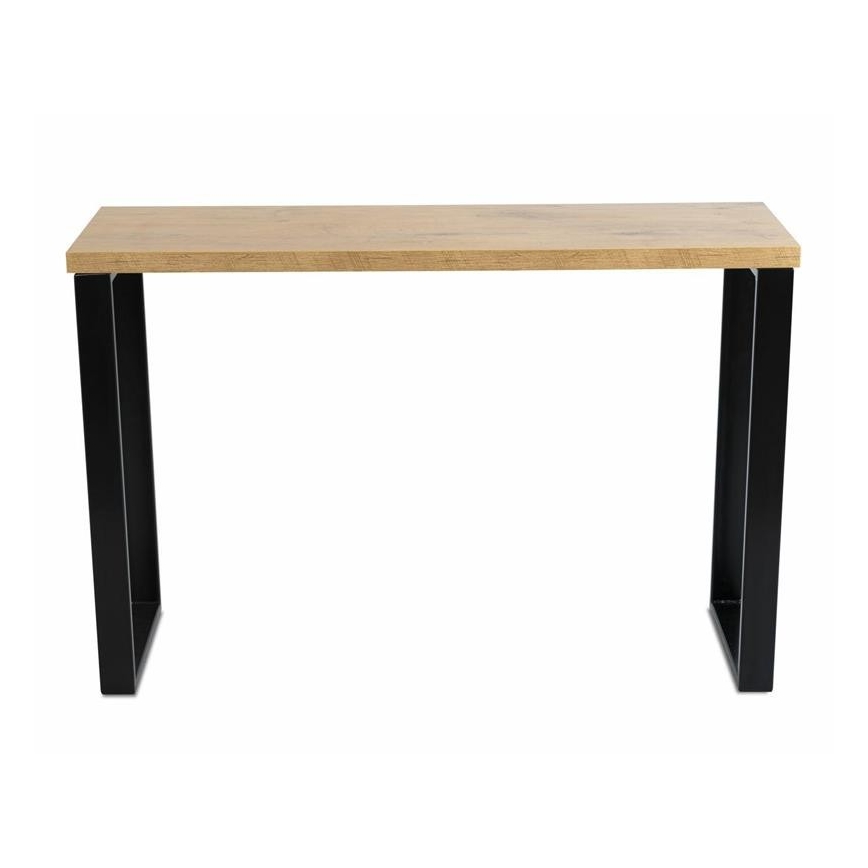 Darbo stalas BLAT 120x40 cm juodas/rudas