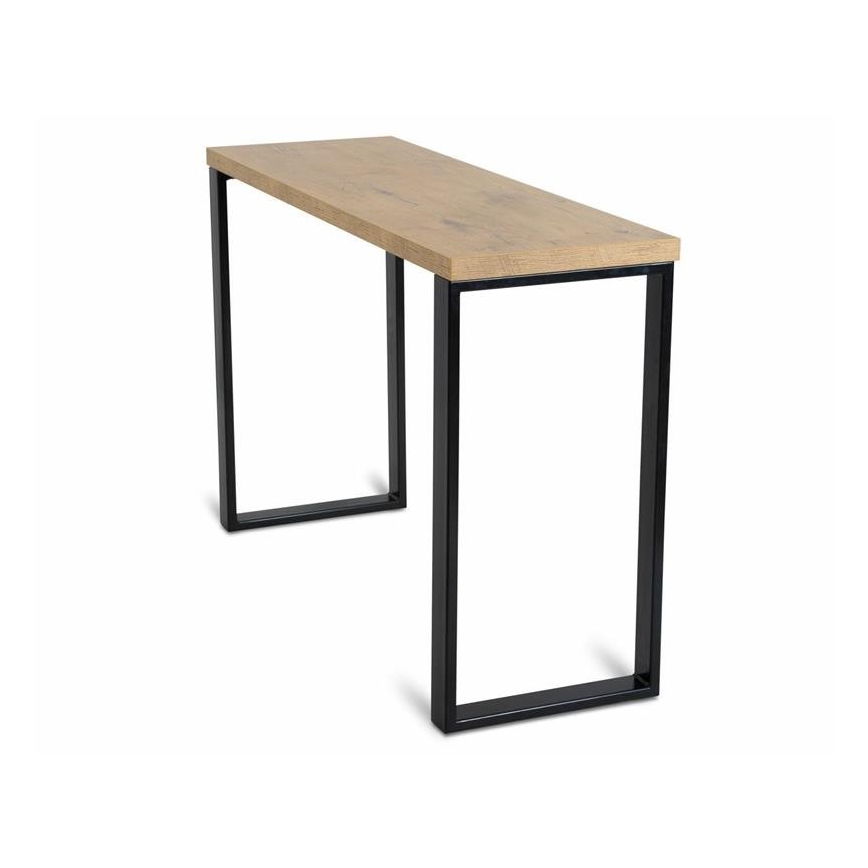 Darbo stalas BLAT 120x40 cm juodas/rudas