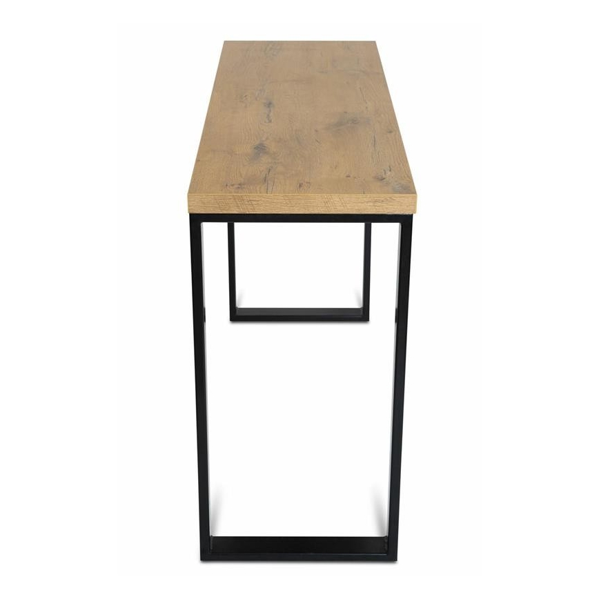 Darbo stalas BLAT 120x40 cm juodas/rudas