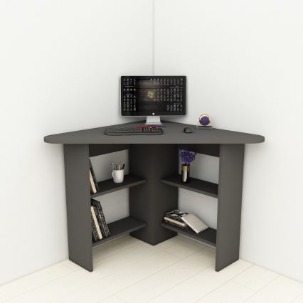 Darbo stalas CORNER 73,8x80 cm antracitas