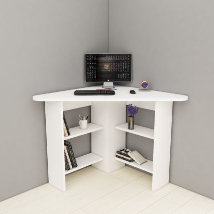 Darbo stalas CORNER 73,8x80 cm balta