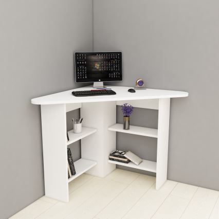 Darbo stalas CORNER 73,8x80 cm balta