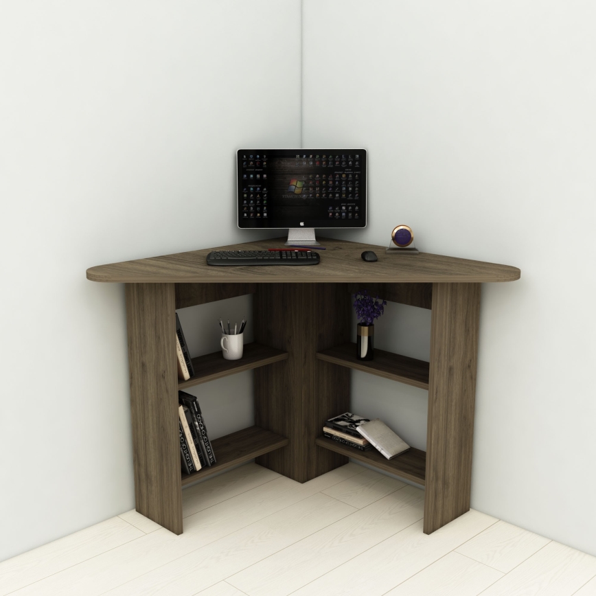 Darbo stalas CORNER 73,8x80 cm ruda