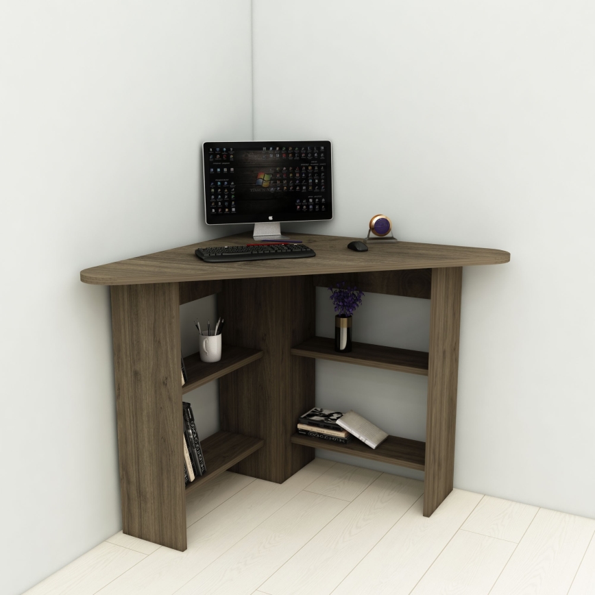 Darbo stalas CORNER 73,8x80 cm ruda