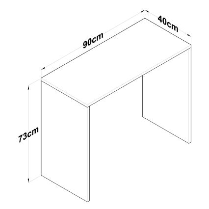 Darbo stalas RANI 90x73 cm ruda