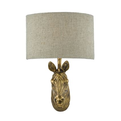 Där Lighting ABB0735 - Sieninis šviestuvas ABBY 1xE14/40W/230V lino/auksinis