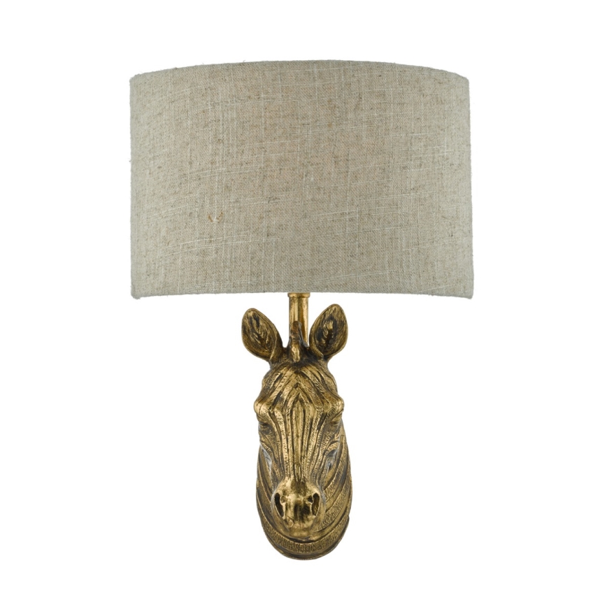 Där Lighting ABB0735 - Sieninis šviestuvas ABBY 1xE14/40W/230V lino/auksinis