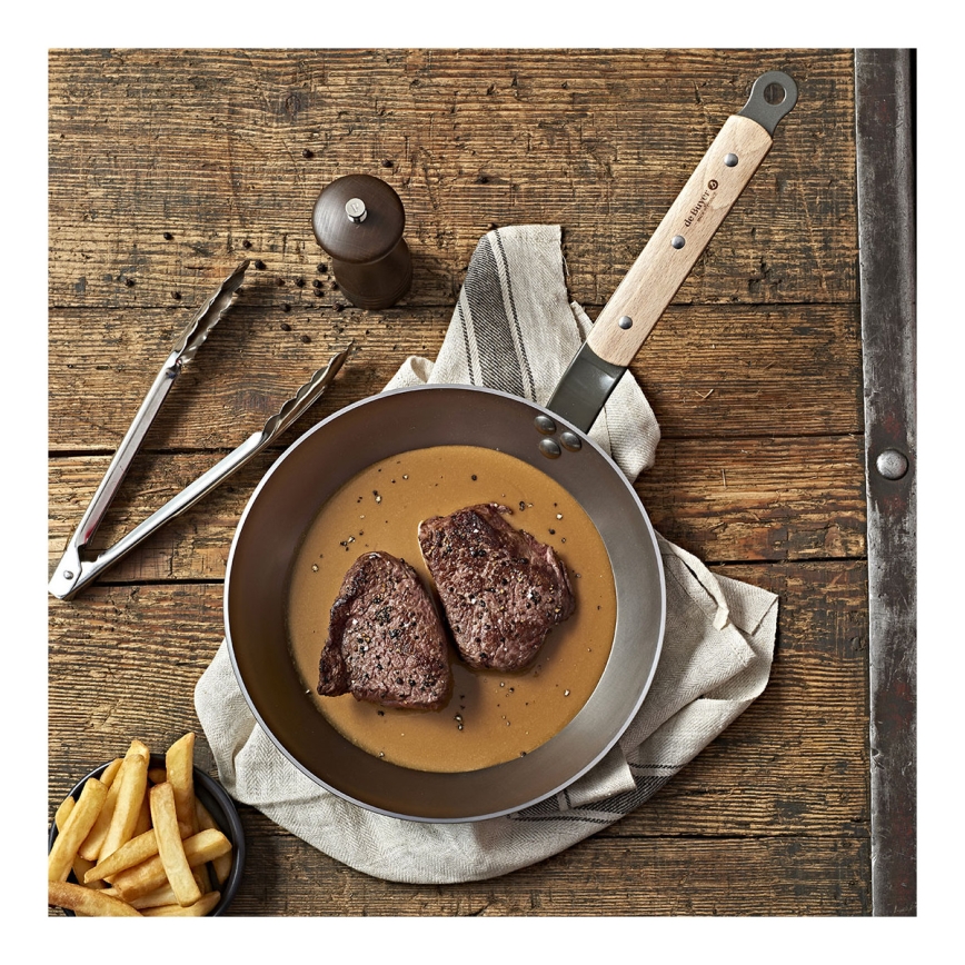 De Buyer 5710.28 - Keptuvė MINERAL B BOIS 28 cm, plieninė