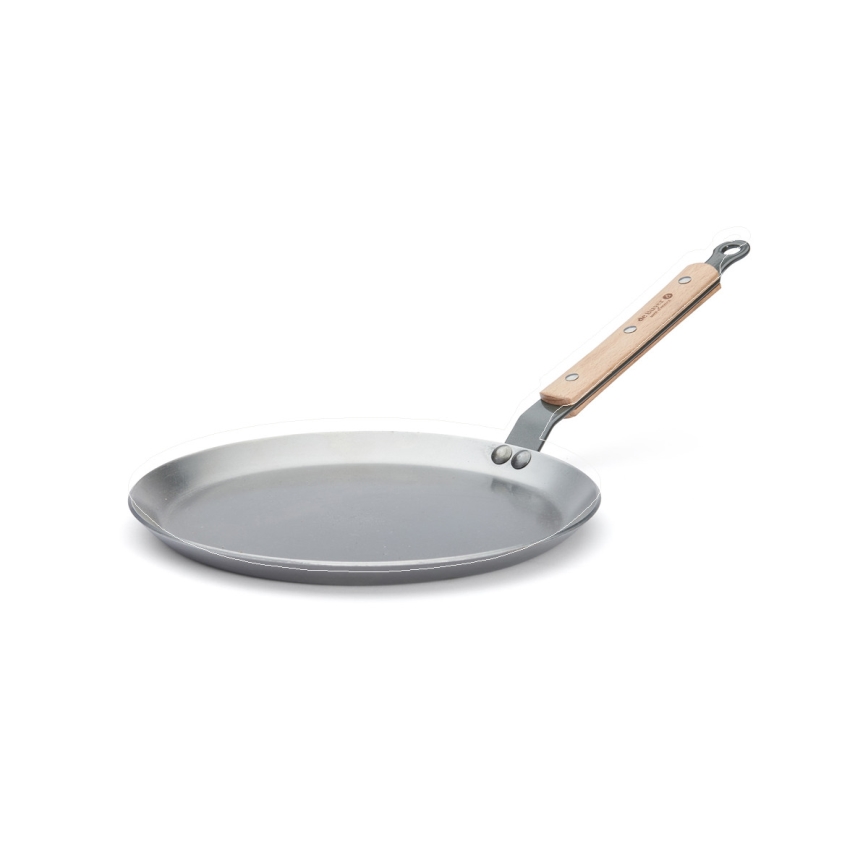 De Buyer 5715.24 - Blynų keptuvė MINERAL B BOIS 24 cm