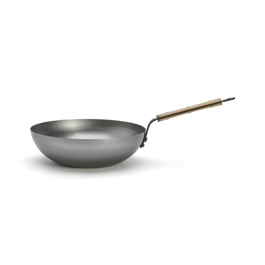 De Buyer 5717.28 - Wok keptuvė MINERAL B BOIS 28 cm
