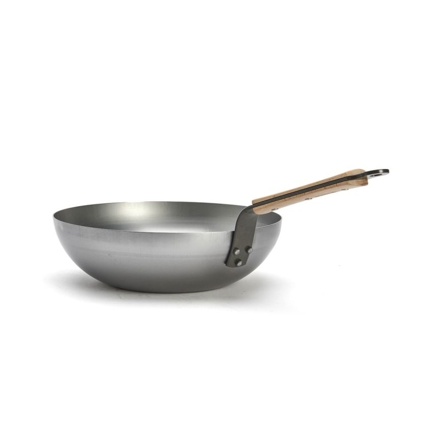 De Buyer 5717.28 - Wok keptuvė MINERAL B BOIS 28 cm