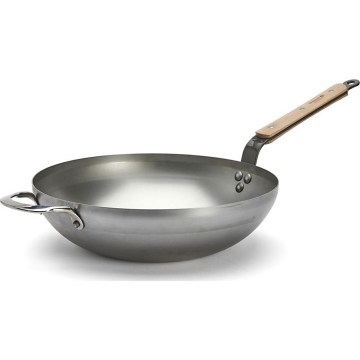 De Buyer 5717.32 - Wok keptuvė MINERAL B BOIS 32 cm