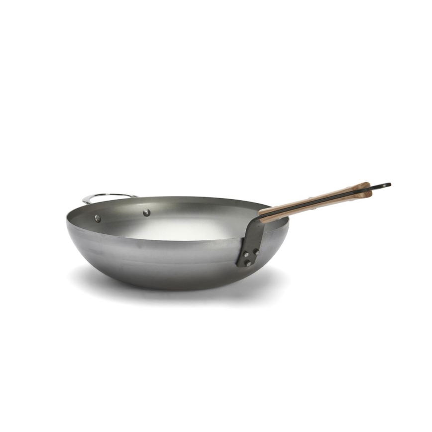 De Buyer 5717.32 - Wok keptuvė MINERAL B BOIS 32 cm