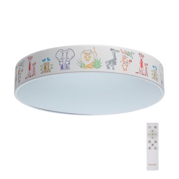 De Markt - Pritemdomas LED vaikiškas Lubinis LED šviestuvas HI-TECH 1xLED/50W/230V su nuotoliniu valdymu De Markt - Pritemdomas LED vaikiškas Lubinis LED šviestuvas HI-TECH 1xLED/50W/230V su nuotoliniu valdymu