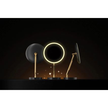 Deante ADI_Z812 - SILIA LED įkraunamas vonios kosmetinis veidrodis LED/5V 5000 mAh 2700-6500K IP44