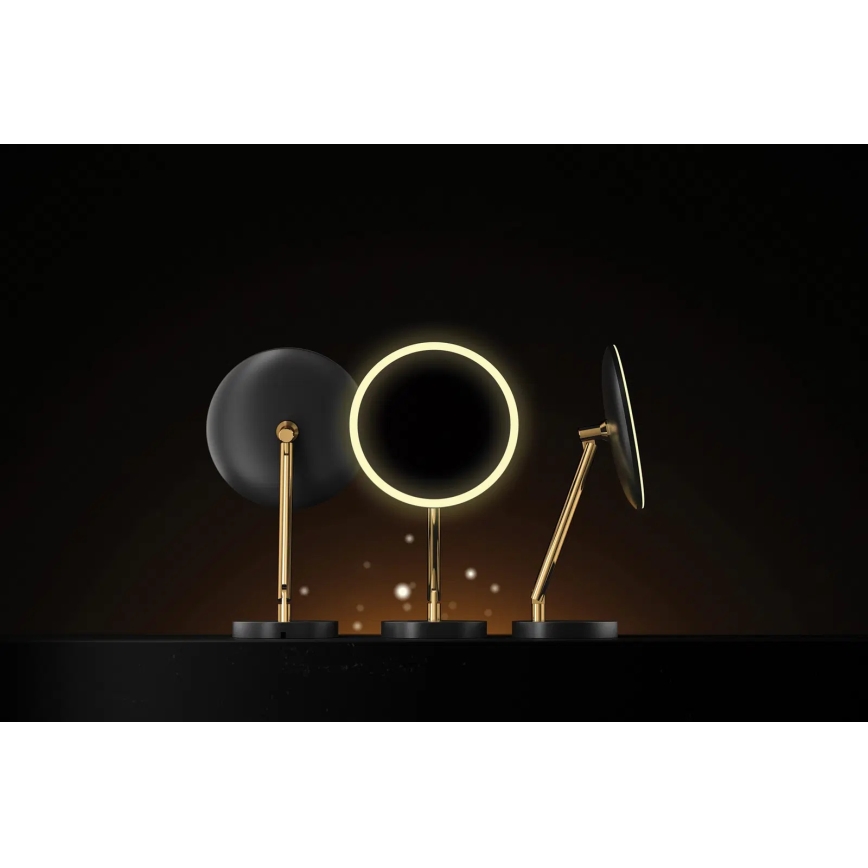 Deante ADI_Z812 - SILIA LED įkraunamas vonios kosmetinis veidrodis LED/5V 5000 mAh 2700-6500K IP44