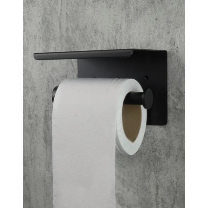 Deante ADR_N221 - ROUND tualetinio popieriaus laikiklis, juodas