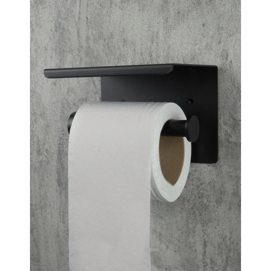 Deante ADR_N221 - ROUND tualetinio popieriaus laikiklis, juodas