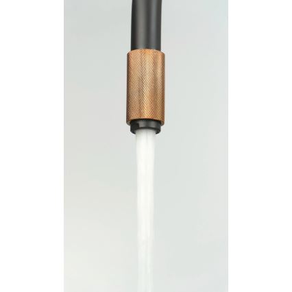 Deante BCA_B64M - Virtuvinis maišytuvas ASTER juodas/žalvarinis