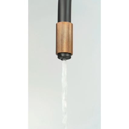 Deante BCA_B64M - Virtuvinis maišytuvas ASTER juodas/žalvarinis