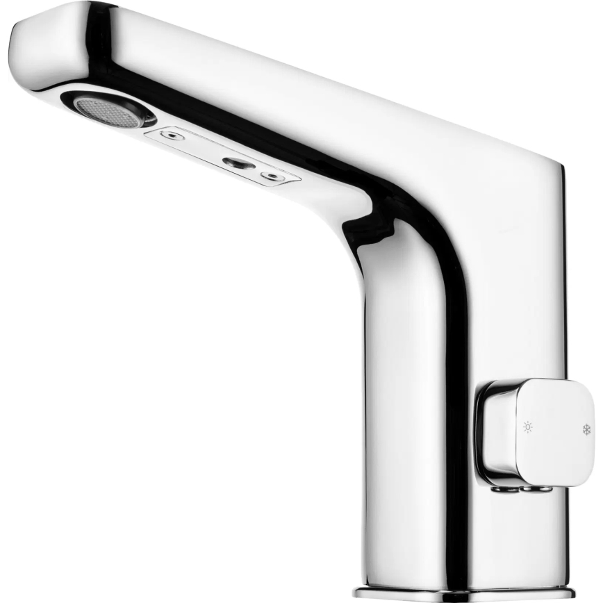 Deante BQH_029V - Bekontaktis kriauklės maišytuvas su temperatūros reguliavimu HIACYNT 230/6V blizgus chromas