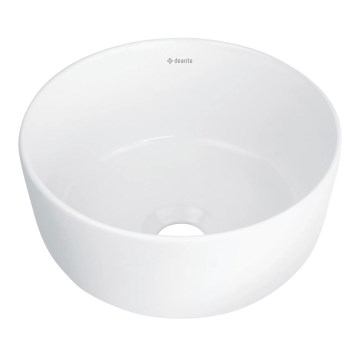 Deante CDJ_6U2S - Ant stalviršio montuojamas praustuvas JASMIN, skersmuo 28 cm, keramika/balta