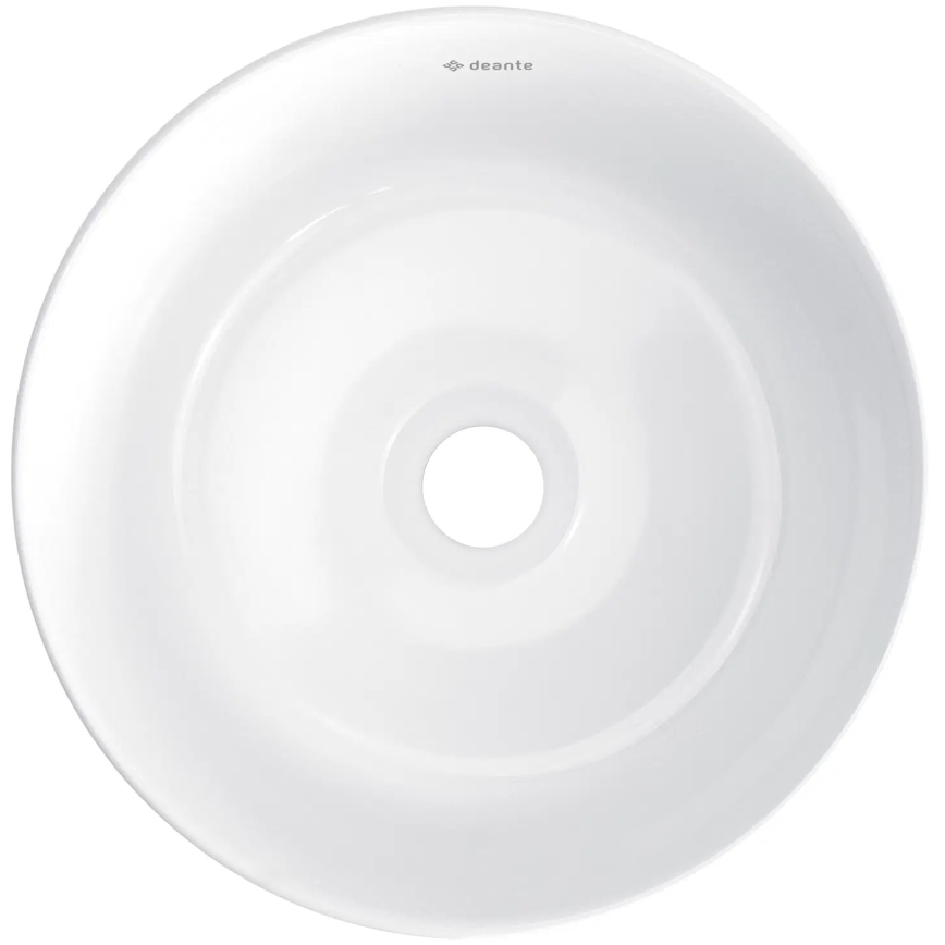 Deante CDJ_6U2S - Pastatomas praustuvas JASMIN diametras 28 cm keramika/balta