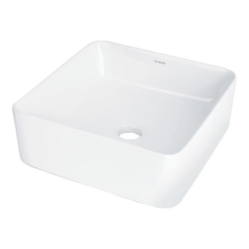 Deante CDJ_6U3S - Ant stalviršio montuojamas praustuvas JASMIN 34,5x34,5 cm keramika/balta