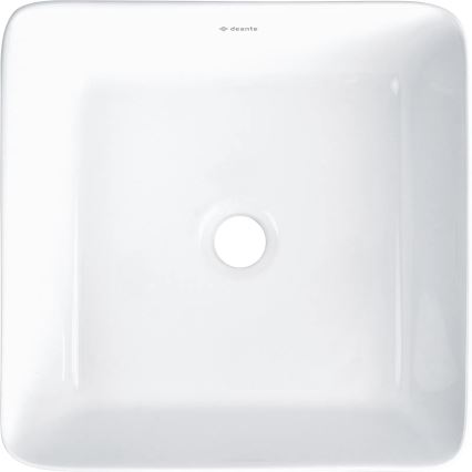 Deante CDJ_6U3S - Ant stalviršio montuojamas praustuvas JASMIN 34,5x34,5 cm keramika/balta