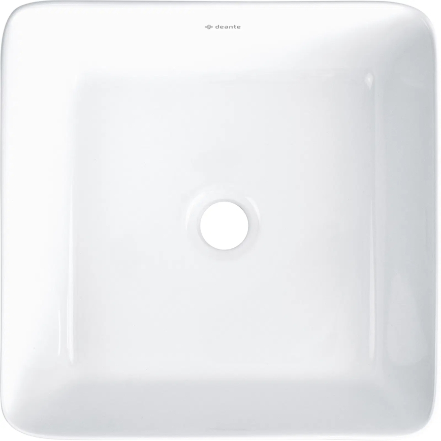 Deante CDJ_6U3S - Ant stalviršio montuojamas praustuvas JASMIN 34,5x34,5 cm keramika/balta
