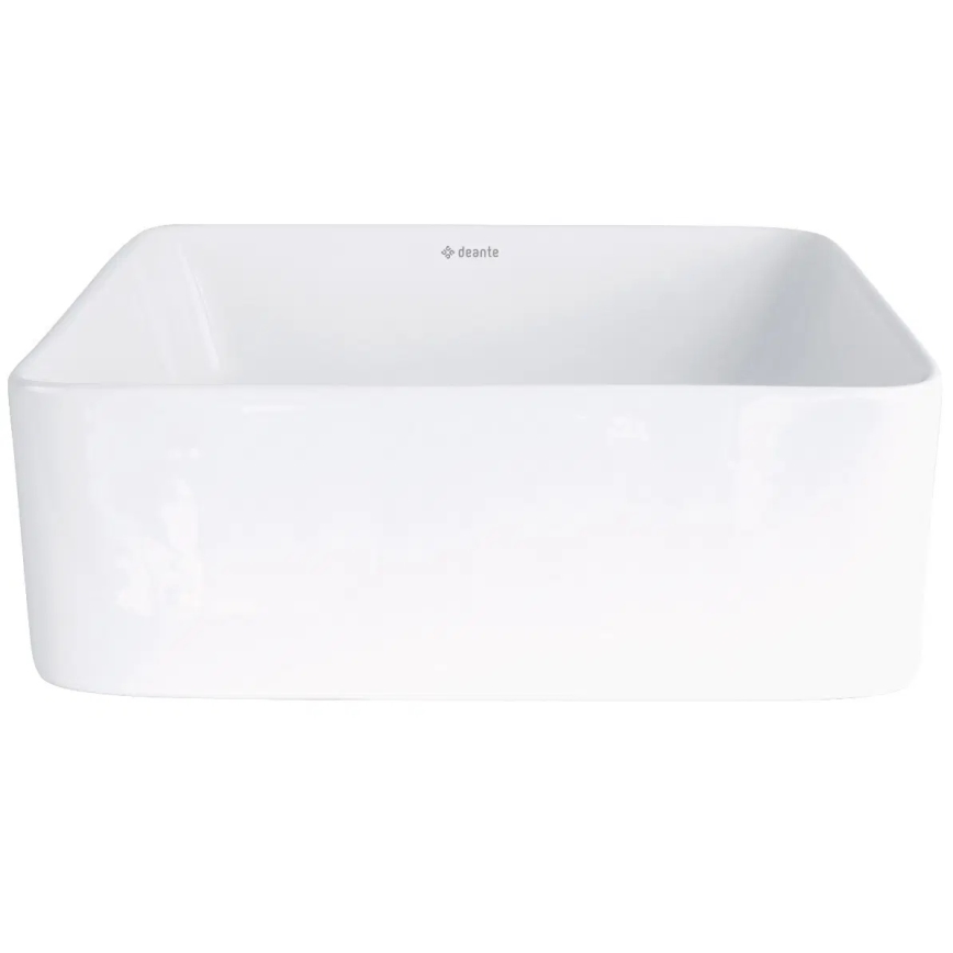Deante CDJ_6U3S - Ant stalviršio montuojamas praustuvas JASMIN 34,5x34,5 cm keramika/balta