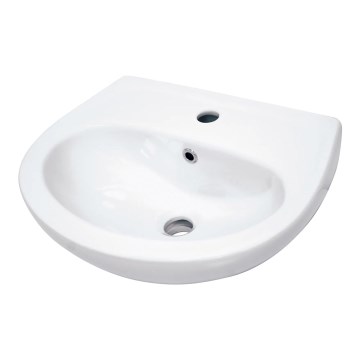 Deante CDJ_6U4W - Pakabinamas praustuvas su maišytuvo anga JASMIN 45,7x36,4 cm keramika/balta