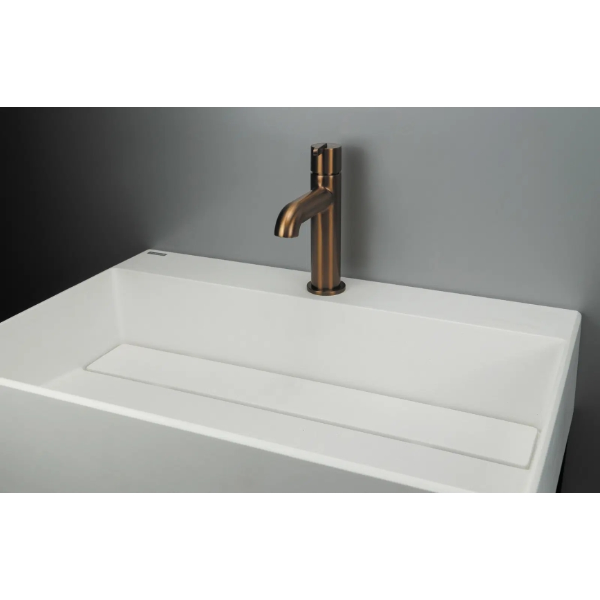 Deante CQR_AU6M - Pastatomas praustuvas CORREO 40x60 cm granito/alabasteris