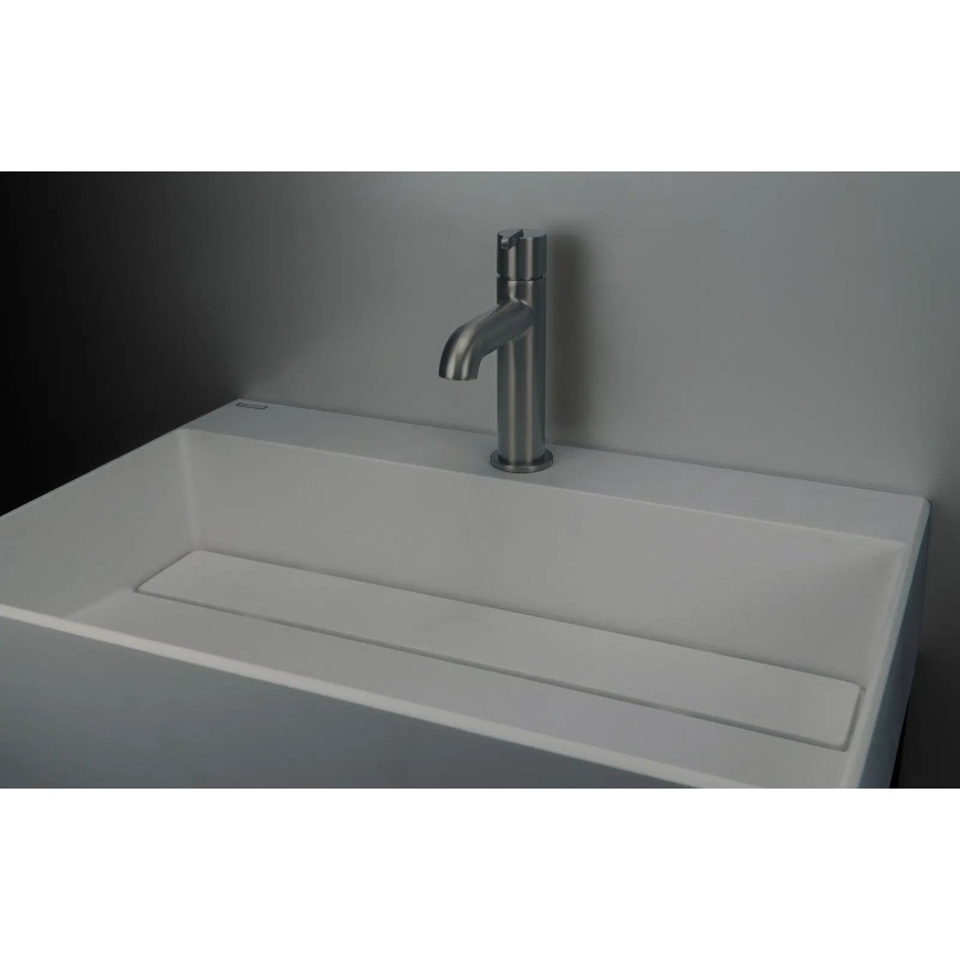 Deante CQR_SU6M - Pastatomas praustuvas CORREO 40x60cm granito/metalinė pilka
