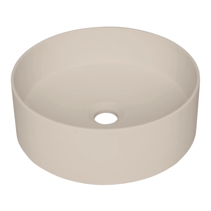 Deante CQS_5U4S - Pastatomas praustuvas SILIA diametras 36 cm granito/smėlio spalva