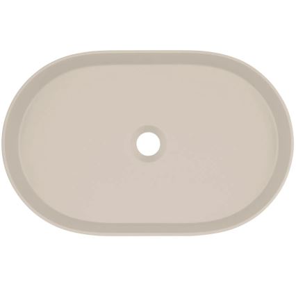 Deante CQS_5U6S - Ant stalviršio montuojama praustuvas SILIA 35x55 cm granitas/šviesiai ruda