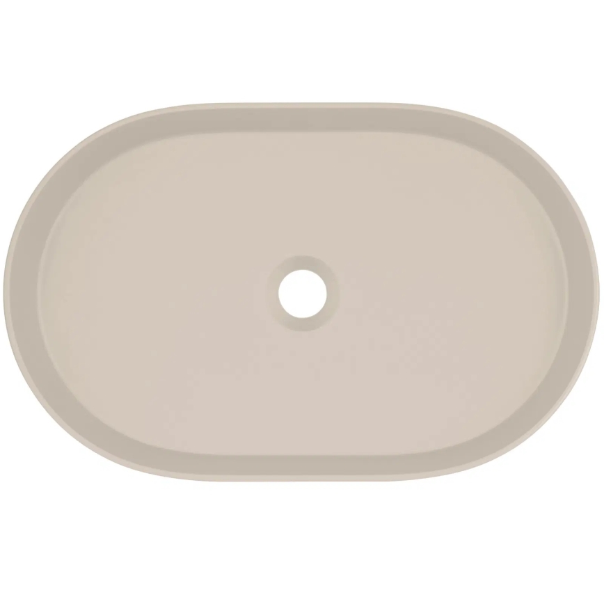 Deante CQS_5U6S - Ant stalviršio montuojama praustuvas SILIA 35x55 cm granitas/šviesiai ruda