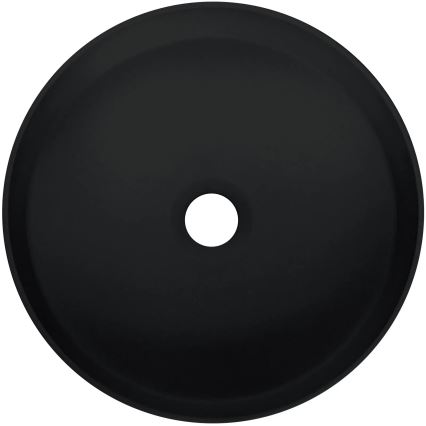 Deante CQS_NU4S - Ant stalviršio praustuvas SILIA, skersmuo 36 cm, granitas/juodas