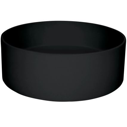 Deante CQS_NU4S - Ant stalviršio praustuvas SILIA, skersmuo 36 cm, granitas/juodas