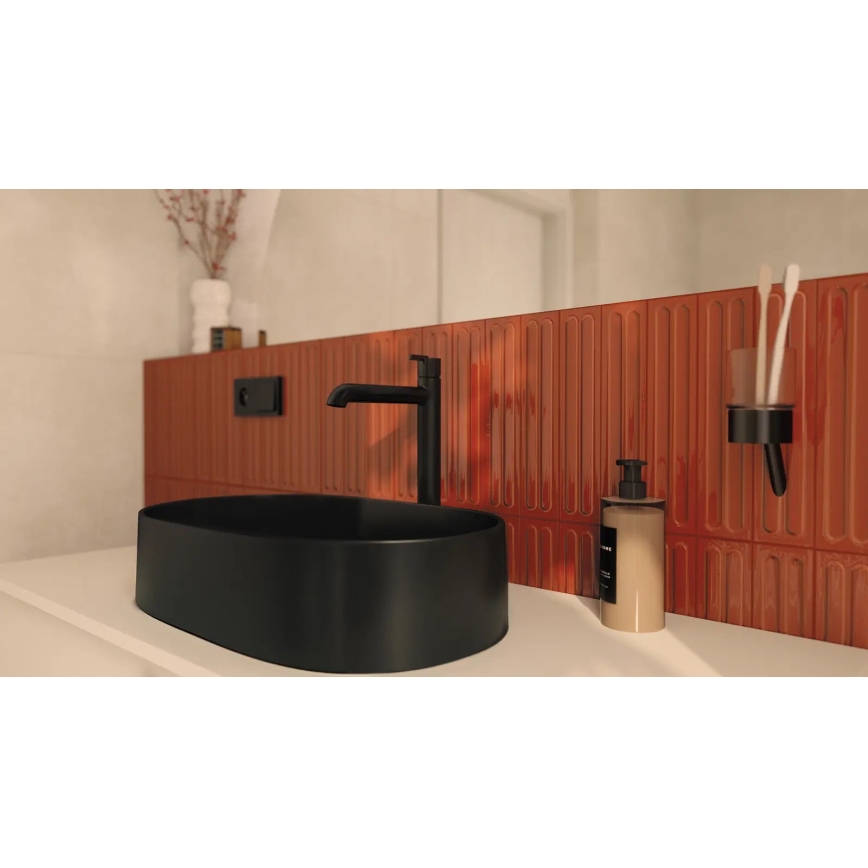 Deante CQS_NU6S - praustuvas ant stalviršio SILIA 35x55 cm granitas/juodas
