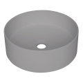 Deante CQS_SU4S - SILIA praustuvas ant stalviršio, Ø 36 cm, granito / metalinės pilkos spalvos