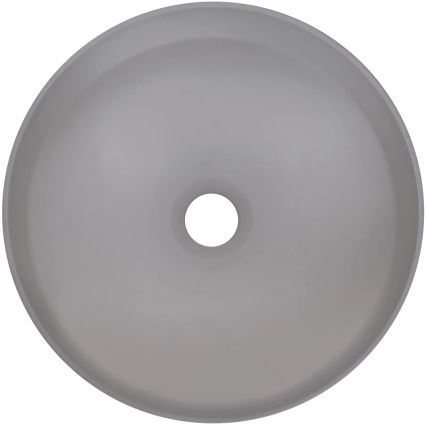 Deante CQS_SU4S - SILIA praustuvas ant stalviršio, Ø 36 cm, granito / metalinės pilkos spalvos