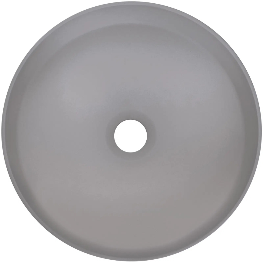 Deante CQS_SU4S - SILIA praustuvas ant stalviršio, Ø 36 cm, granito / metalinės pilkos spalvos