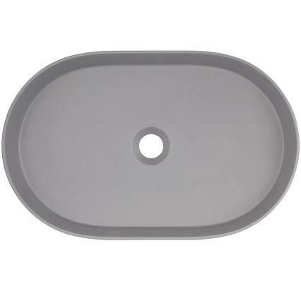 Deante CQS_SU6S - Praustuvas ant stalviršio SILIA 35x55 cm, granito/metalizuota pilka