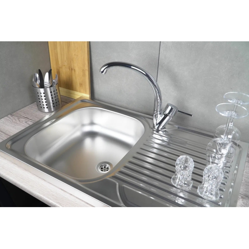 Deante ZM5_3110 - Virtuvės kriauklė TANGO 50x80 cm decor