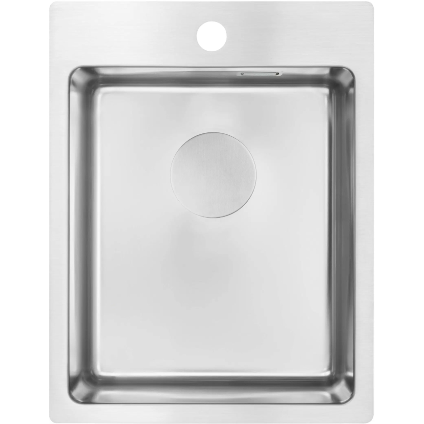 Deante ZPO_010E - Virtuvės kriauklė OLFATO 50,5x39 cm šukuotas plienas